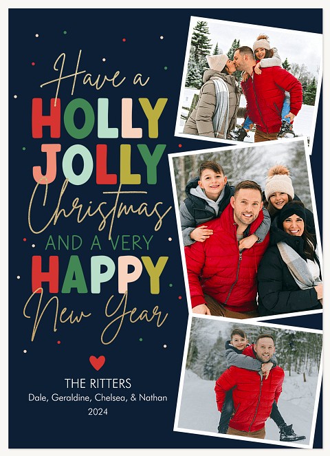 A Jolly Year Personalized Holiday Cards