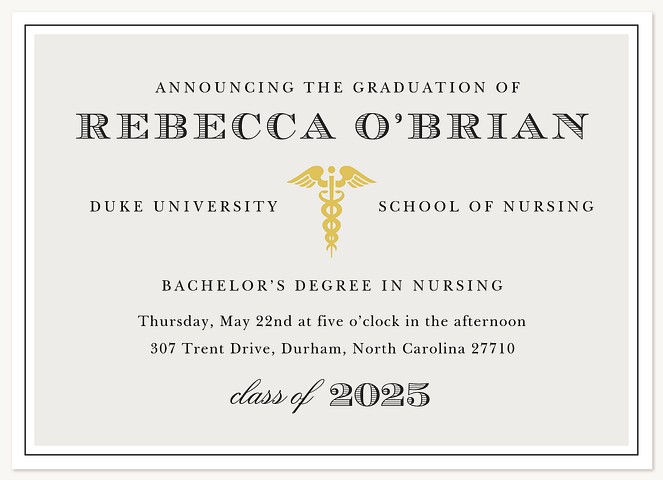 Refined Achievement Graduation Announcements