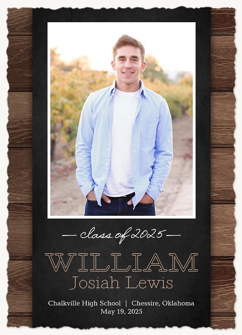 Rustic Style Graduation Announcements