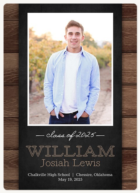 Rustic Style Graduation Announcements