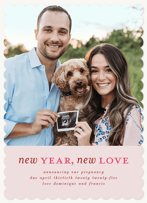 Year Of Love Personalized Holiday Cards