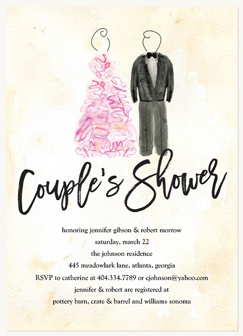 His & Hers Bridal Shower Invitations