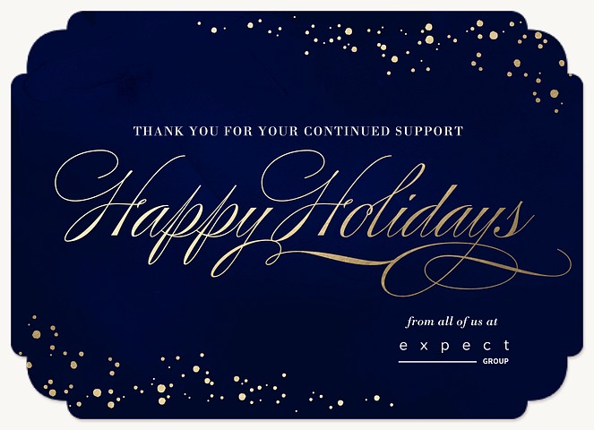 Sprinkled Elegance Business Holiday Cards