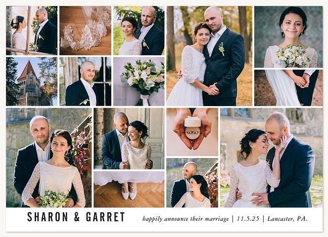 Snapshot Story Wedding Announcements