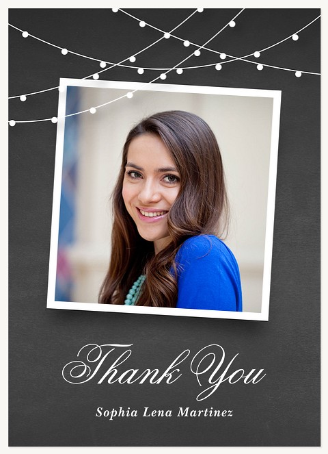 Twinkle Lights Graduation Thank You Cards