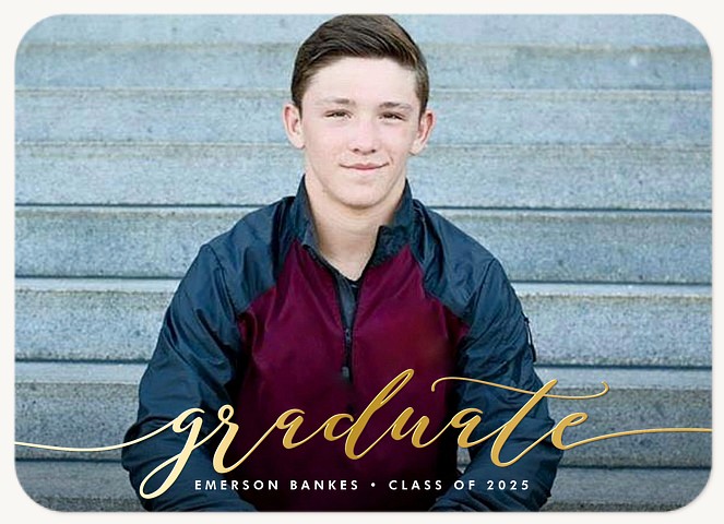 Honored Script Graduation Announcements