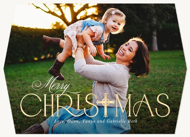 Christmas Cross Personalized Holiday Cards