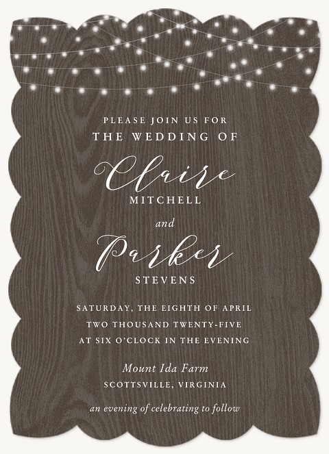 Twinkled Romance Wedding Invitations