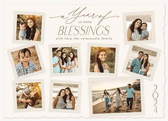 So Many Memories Personalized Holiday Cards