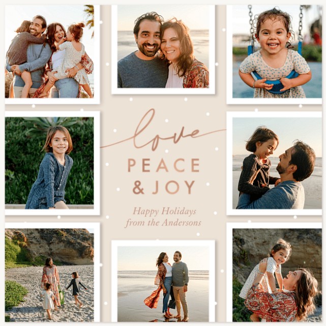 Polka Dot Snaps Personalized Holiday Cards