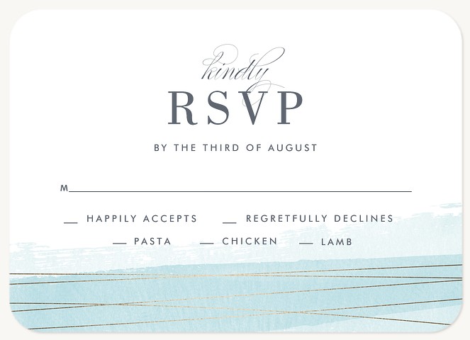 Heartstrings Wedding RSVP Cards