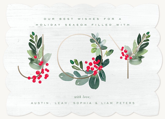 Woodland Joy Personalized Holiday Cards