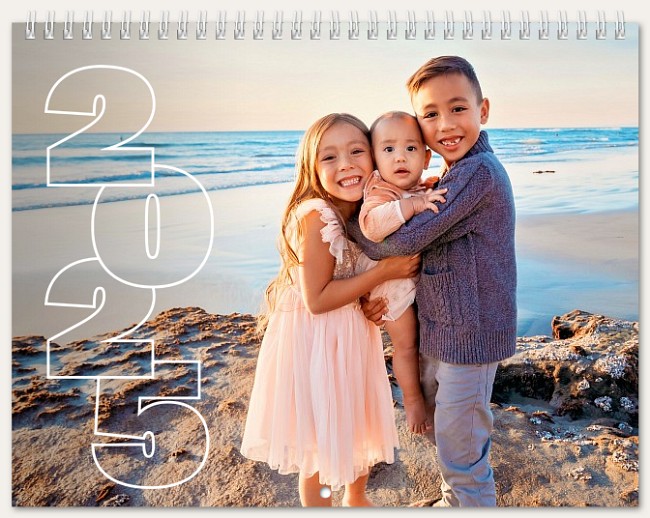 Vertical Inline Calendar Personalized Photo Calendars