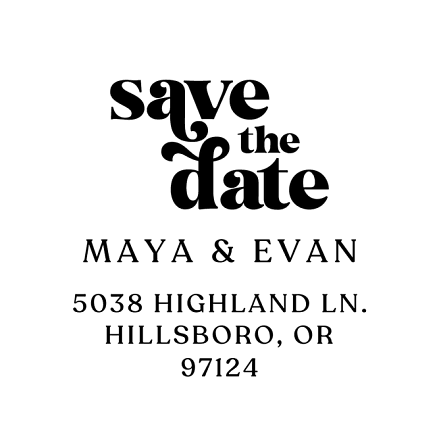 Save The Date | Custom Rubber Stamps