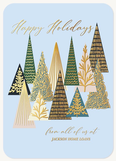 Gilded Forest Business Holiday Cards