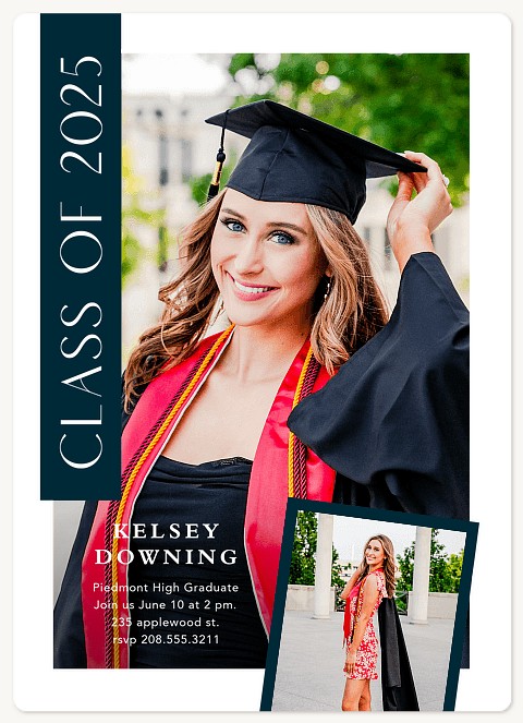 Color Banner Graduation Cards