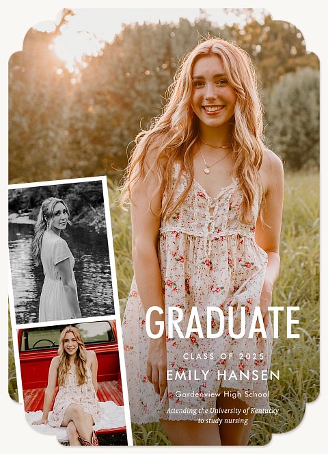 Side Snapshots Graduation Cards