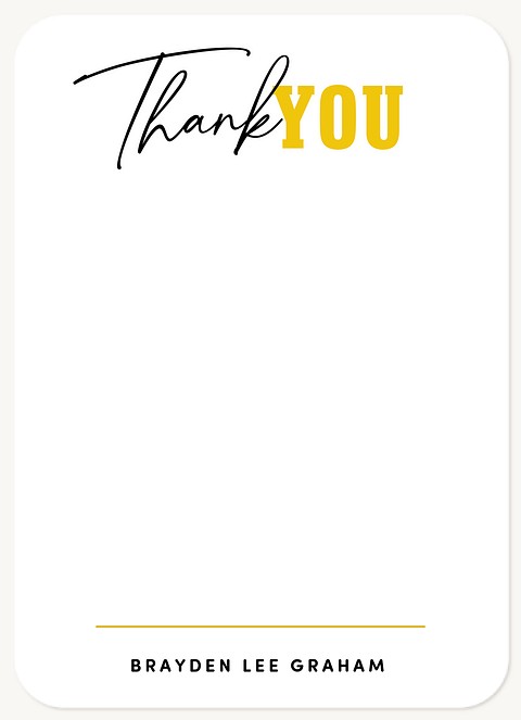 Mixed Typography Thank You Cards 