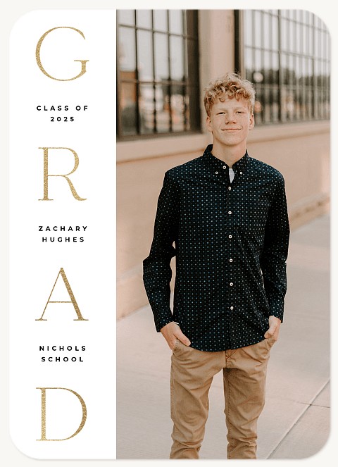 Vertical Type Graduation Cards