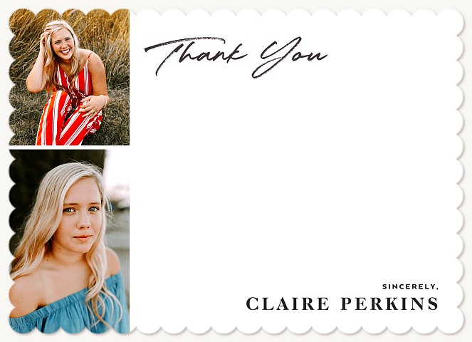 Modern Grid Thank You Cards 