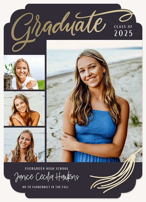 Tossed Tassel Graduation Cards