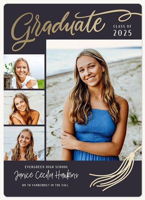 Tossed Tassel Graduation Cards