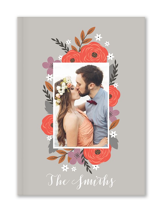 Folk Blooms Custom Hardcover Journals