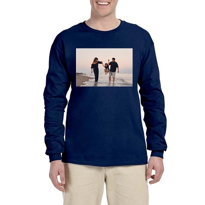 Gildan® Men's Picture-Perfect Photo Long Sleeve T-Shirt