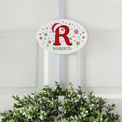 Festive Name Wreath Holder