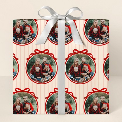 Adorned in Bows Photo Wrapping Paper