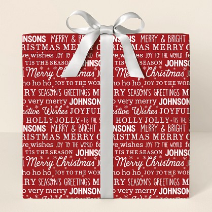 Seasonal Sayings Wrapping Paper
