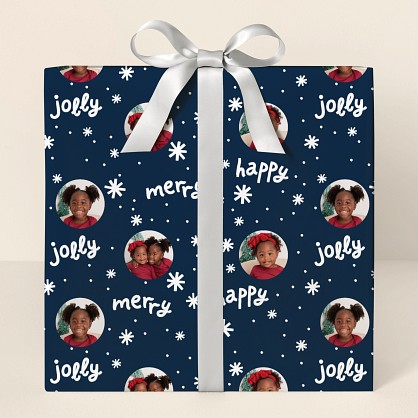 Very Merry Photo Wrapping Paper