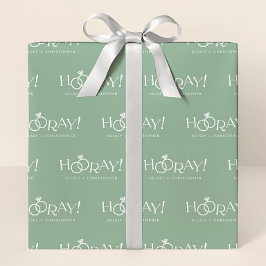 Hooray for the Couple Wrapping Paper
