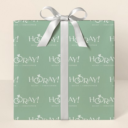 Hooray for the Couple Wrapping Paper