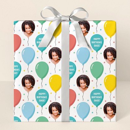 Bright Balloon Photo Wrapping Paper