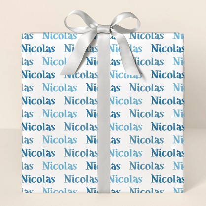 Colorful Name Wrapping Paper