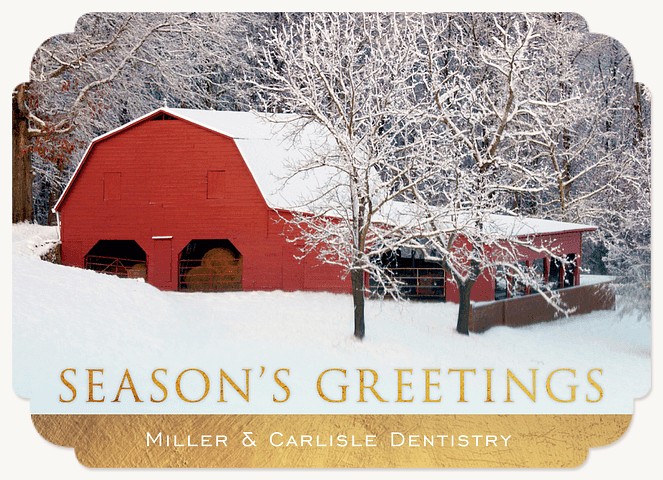 Season's Gleam Business Holiday Cards