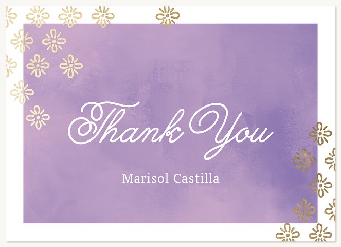 Stamped Radiance Quinceañera Thank You Cards