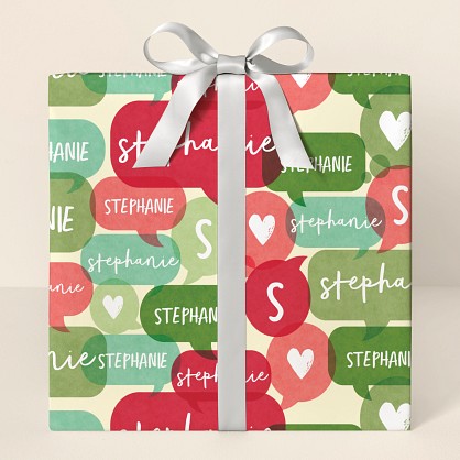 Say It in Style Wrapping Paper