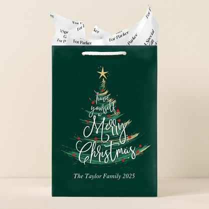 Twinkling Tree Gift Bag