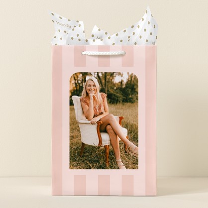 Pastel Stripes Photo Gift Bag