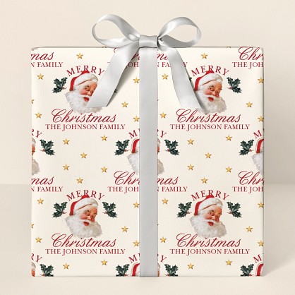 Merry Christmas Santa Wrapping Paper