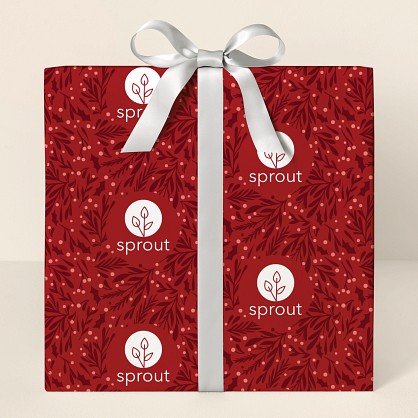 Crimson Glow Wrapping Paper