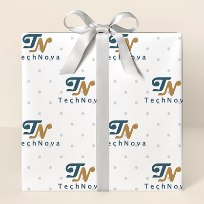 Silver Dots Wrapping Paper