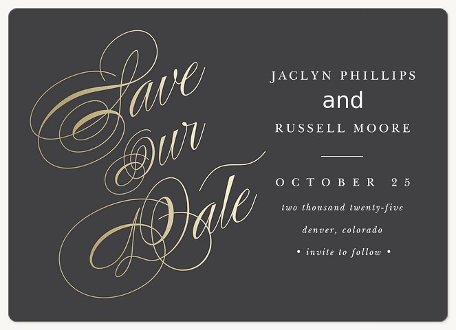 Exceptional Script Save the Date Magnets