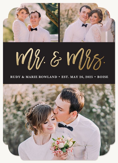 Lovely Union Wedding Announcements