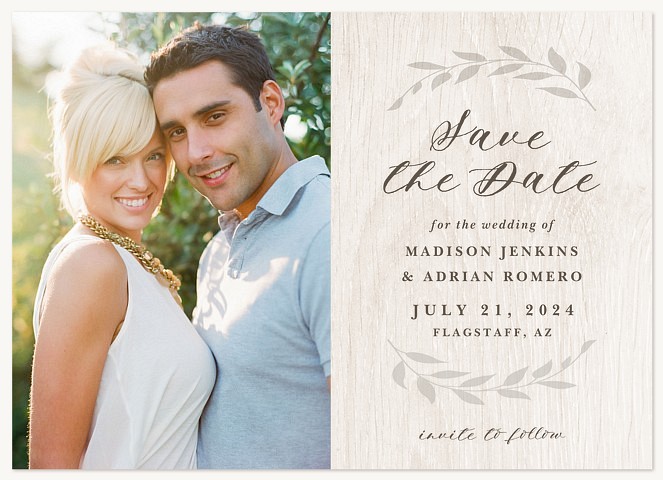 Natural Love Save the Date Cards