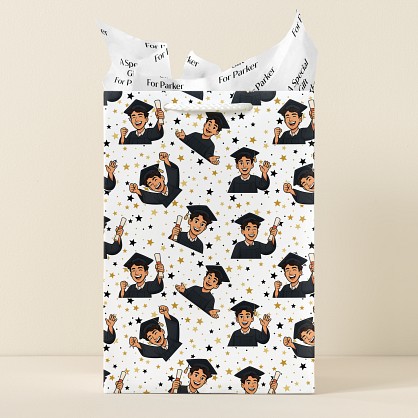Cartoon of You Graduation Day Gift Bag