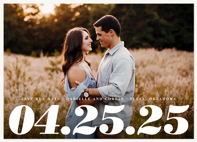 Bold Date Save the Date Cards