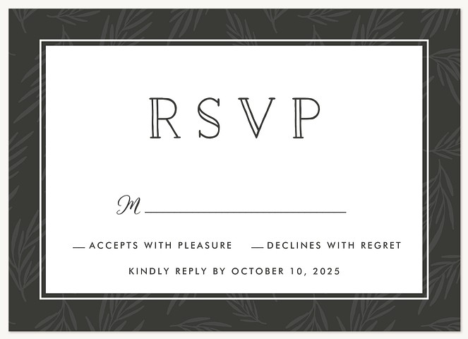 Modern Confetti Wedding RSVP Cards